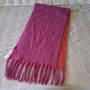 New Laundry by Design Vibrant Pink and Orange Scarf